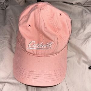 Carhartt Pink Baseball Cap with White Script Logo
